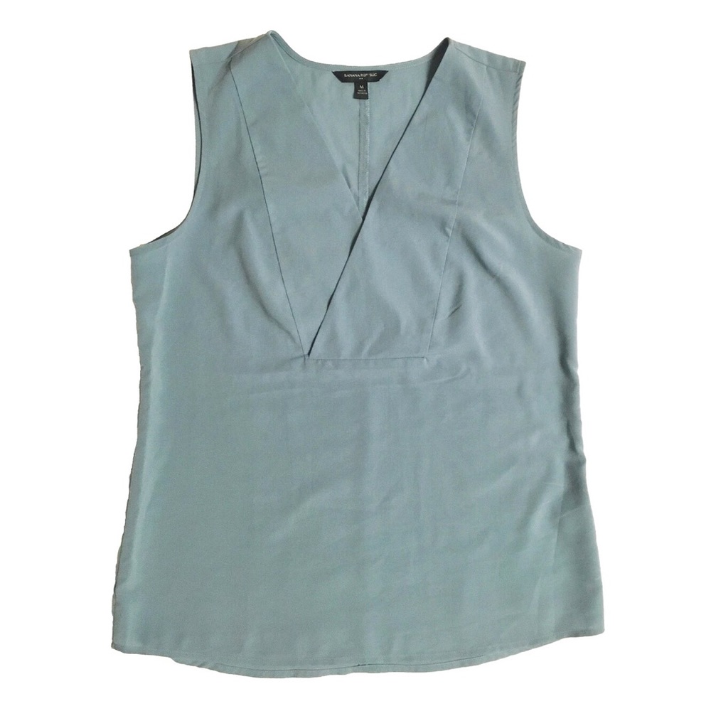 Dusty Blue Banana Republic Blouse Size M